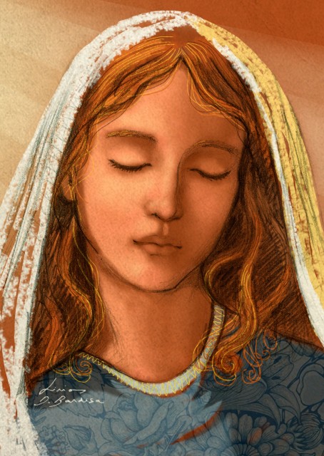 Postal de Natal – Lirios Doménech, Maria